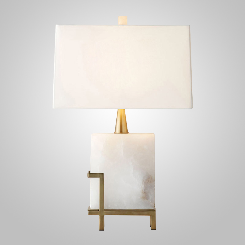 Настольная лампа Art-Deco White marble Lamp от ImperiumLoft