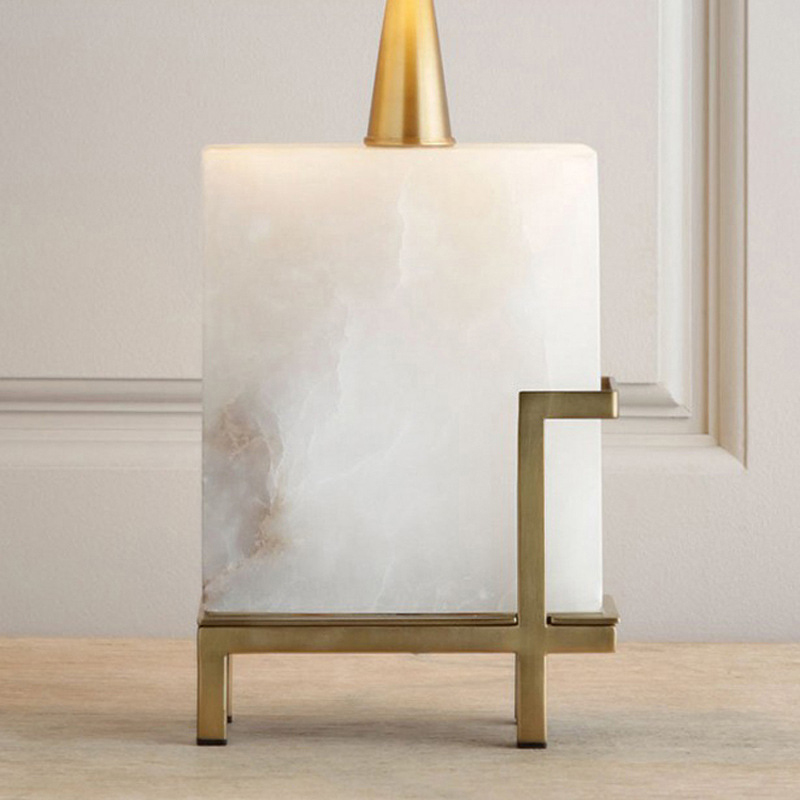 Настольная лампа Art-Deco White marble Lamp от ImperiumLoft