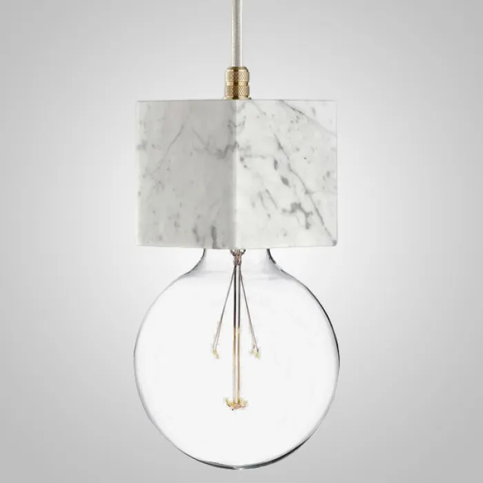 Подвесной светильник MARMOR VELDI Nero designed in 2015 White от ImperiumLoft