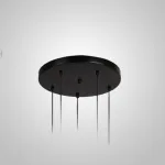 Потолочное крепление — металлический диск CEILING MOUNT 2 D60 Black от ImperiumLoft
