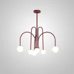 Потолочная люстра DAY L6 D75 Red от ImperiumLoft