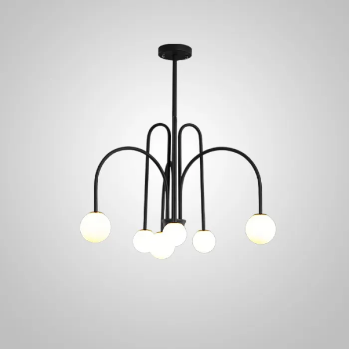Потолочная люстра DAY L6 D75 Black от ImperiumLoft