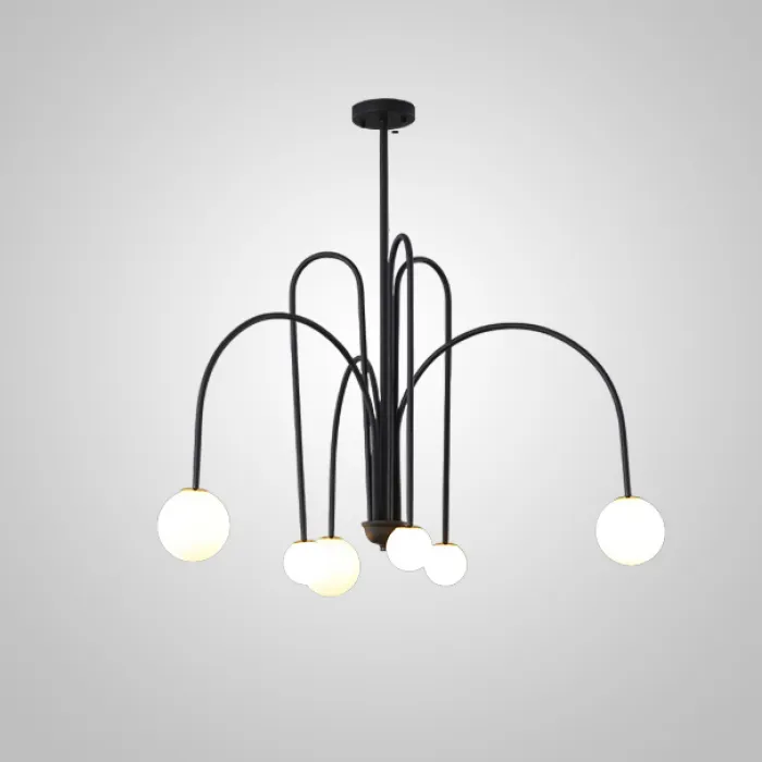 Потолочная люстра DAY L6 D100 Black от ImperiumLoft