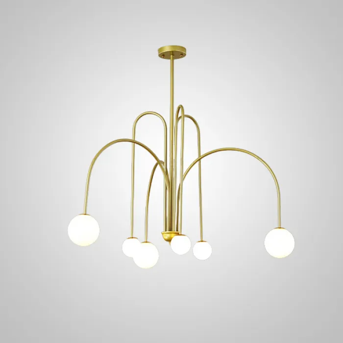 Потолочная люстра DAY L6 D100 Gold от ImperiumLoft