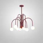 Потолочная люстра DAY L8 D75 Red от ImperiumLoft