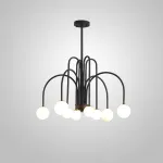 Потолочная люстра DAY L8 D75 Black от ImperiumLoft