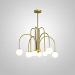 Потолочная люстра DAY L8 D75 Gold от ImperiumLoft