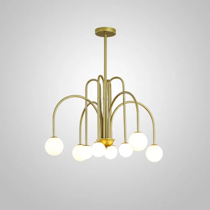 Потолочная люстра DAY L8 D75 Gold от ImperiumLoft
