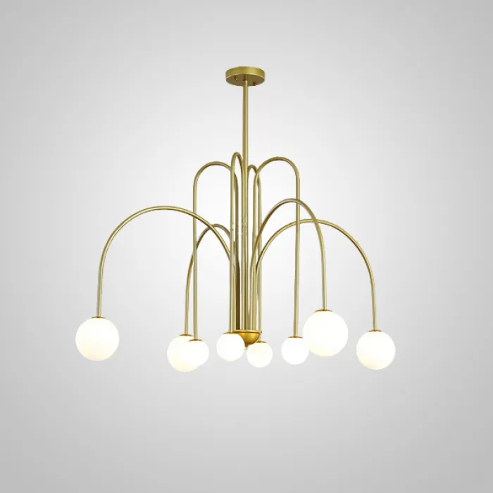 Потолочная люстра DAY L8 D100 Gold от ImperiumLoft
