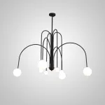 Потолочная люстра DAY L8 D130 Black от ImperiumLoft