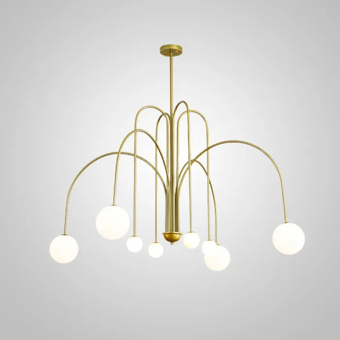 Потолочная люстра DAY L8 D130 Gold от ImperiumLoft