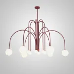 Потолочная люстра DAY L12 D100 Red от ImperiumLoft