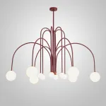 Потолочная люстра DAY L12 D130 Red от ImperiumLoft