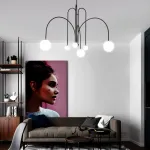 Потолочная люстра DAY L6 D130 Red от ImperiumLoft