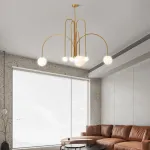 Потолочная люстра DAY L6 D130 Red от ImperiumLoft