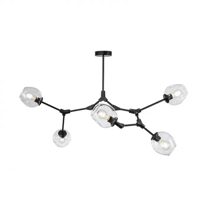 Люстра Адель Branching Bubble Chandelier L5 Black Amber от ImperiumLoft