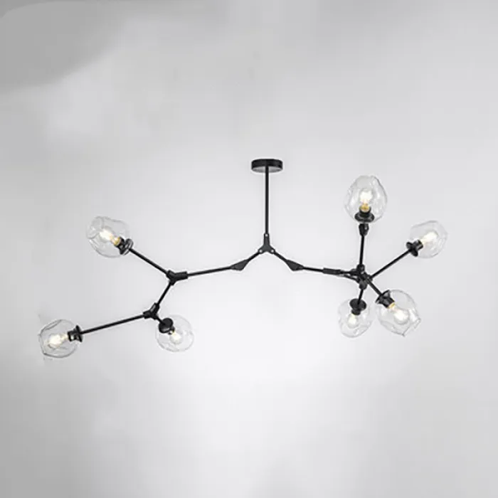 Люстра Адель Branching Bubble Chandelier L7 Black Transparent от ImperiumLoft