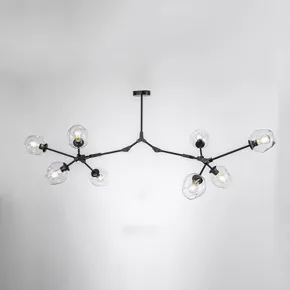 Люстра на штанге Адель Branching Bubble Chandelier L11 Black Amber