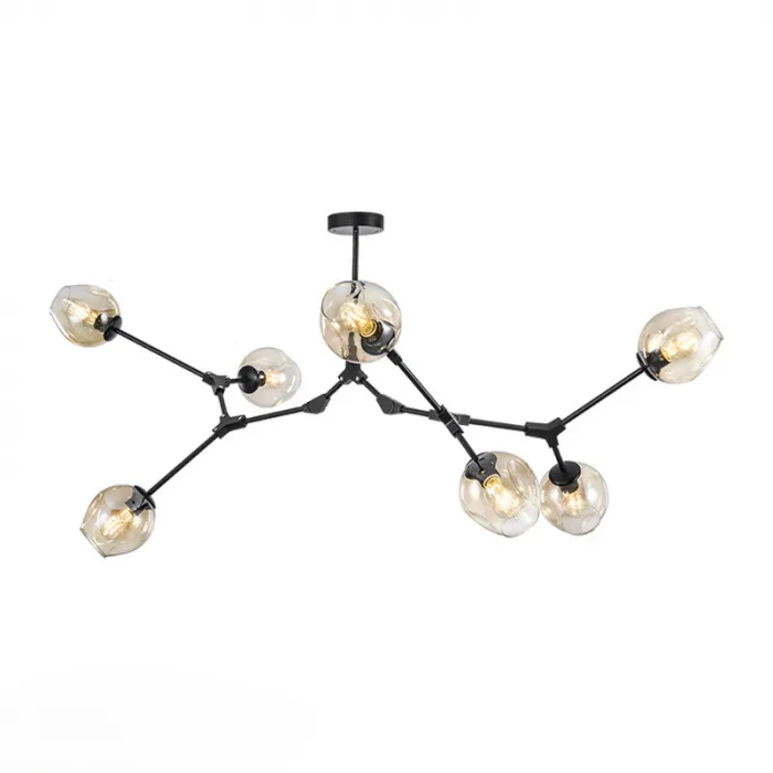 Люстра Адель Branching Bubble Chandelier L7 Black Amber от ImperiumLoft