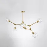 Люстра Адель Branching Bubble Chandelier L5 Brass Transparent от ImperiumLoft
