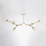 Люстра Адель Branching Bubble Chandelier L6 Brass Transparent от ImperiumLoft