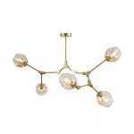 Люстра Адель Branching Bubble Chandelier L5 Brass Amber от ImperiumLoft