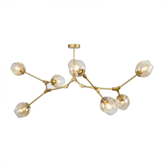 Люстра Адель Branching Bubble Chandelier L7 Brass Amber от ImperiumLoft