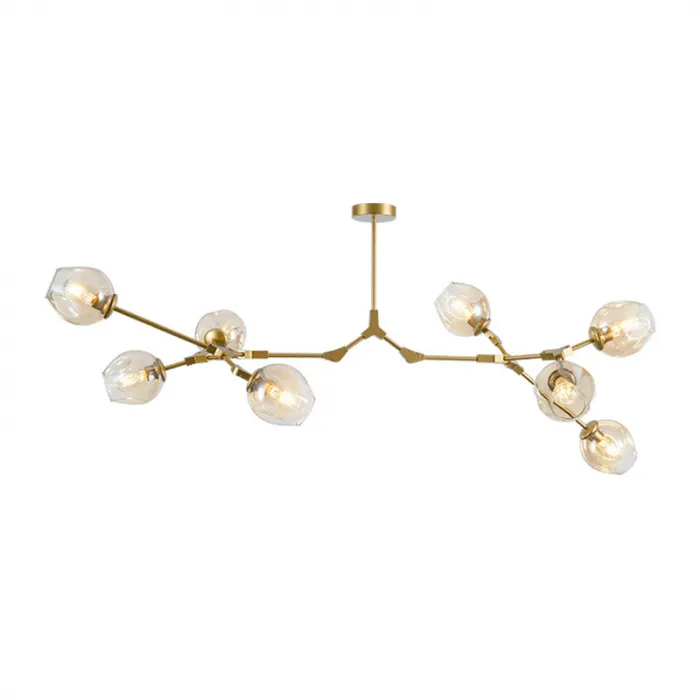 Люстра Адель Branching Bubble Chandelier L8 Brass Amber от ImperiumLoft