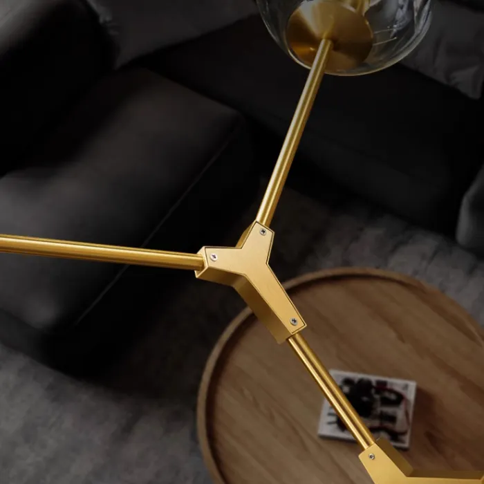 Люстра Адель Branching Bubble Chandelier L11 Brass Amber от ImperiumLoft