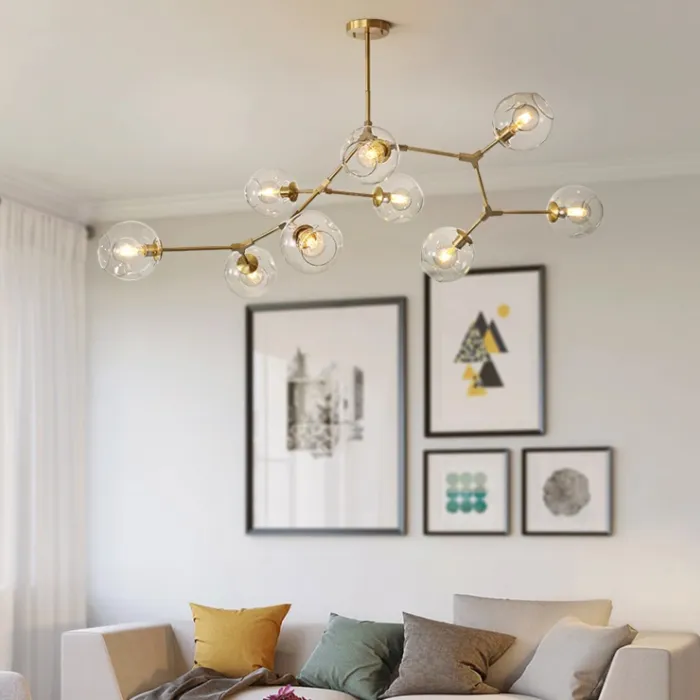 Люстра Адель Branching Bubble Chandelier L11 Brass Amber от ImperiumLoft