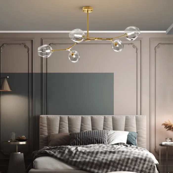 Люстра Адель Branching Bubble Chandelier L11 Brass Amber от ImperiumLoft