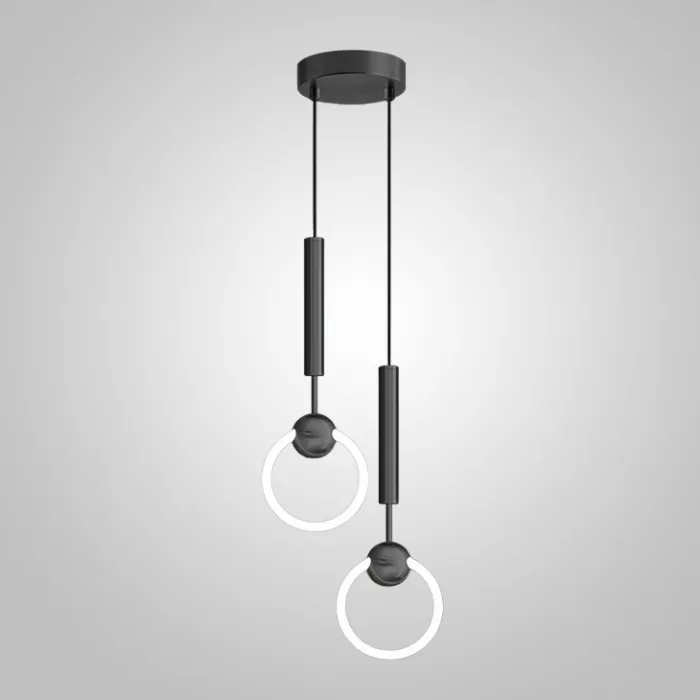 Подвесной светильник FINNUR RING DUO D15 Black от ImperiumLoft