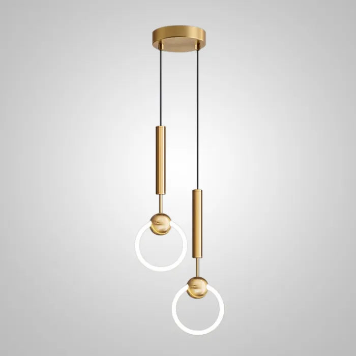 Подвесной светильник FINNUR RING DUO D15 Brass от ImperiumLoft