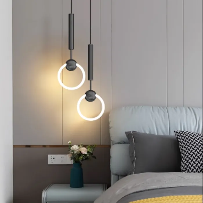 Подвесной светильник FINNUR RING DUO D15 Black от ImperiumLoft