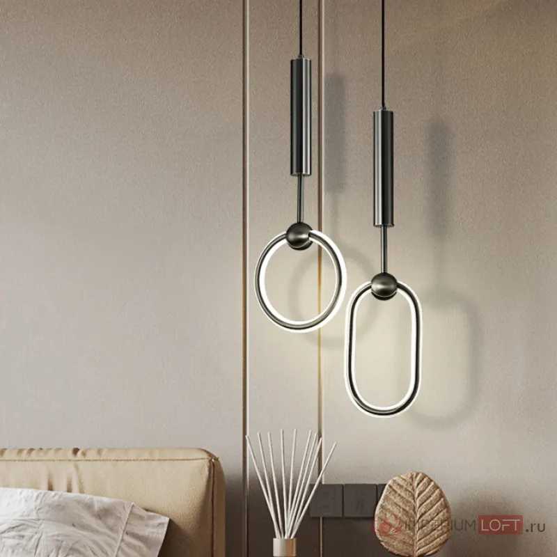 Подвесной светильник FINNUR B D18 B Black от ImperiumLoft