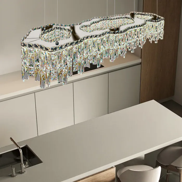 Реечный, рядный светильник MICHELLE LONG L150 Chrome от ImperiumLoft