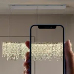 Реечный, рядный светильник MICHELLE LONG L150 Chrome от ImperiumLoft
