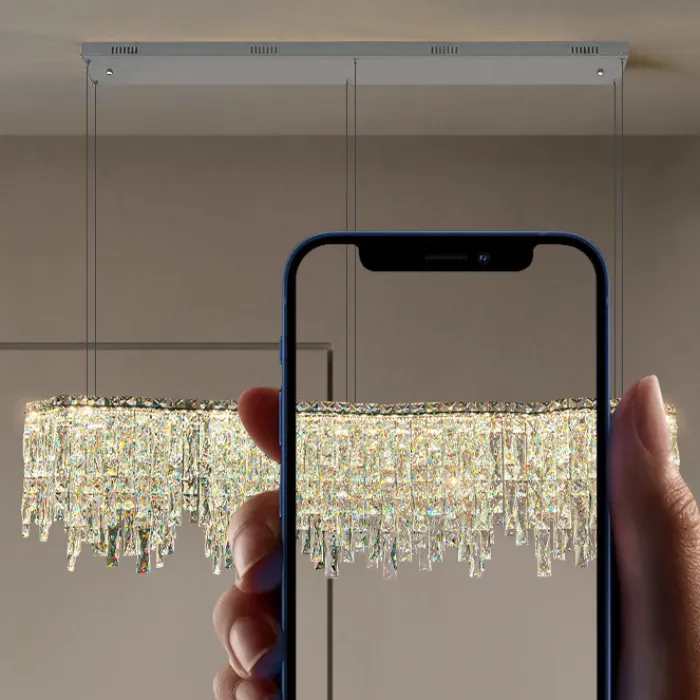 Реечный, рядный светильник MICHELLE LONG L150 Chrome от ImperiumLoft