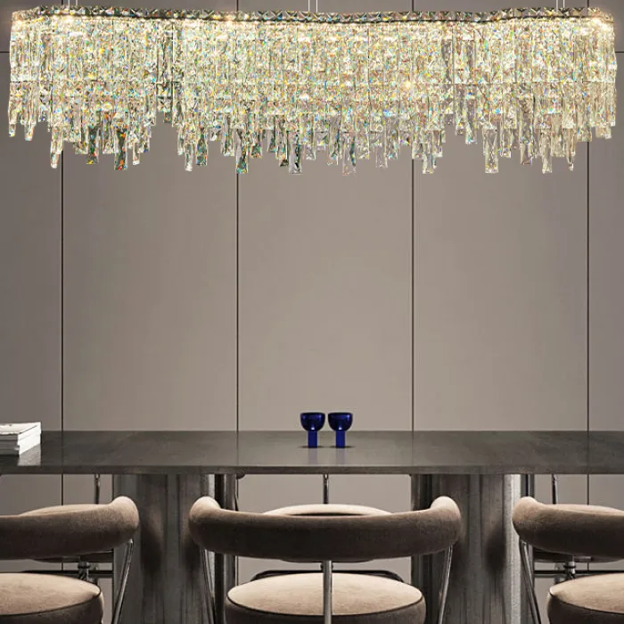 Реечный, рядный светильник MICHELLE LONG L150 Chrome от ImperiumLoft