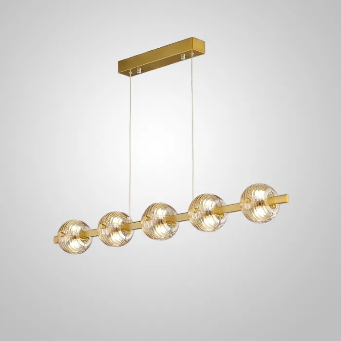 Реечный, рядный светильник SEMUND LONG L100 Brass от ImperiumLoft