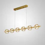 Реечный, рядный светильник SEMUND LONG L120 Brass от ImperiumLoft