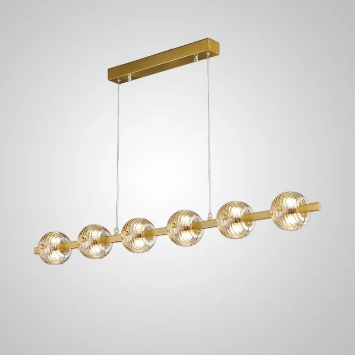Реечный, рядный светильник SEMUND LONG L120 Brass от ImperiumLoft