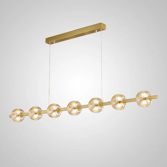 Реечный, рядный светильник SEMUND LONG L150 Brass от ImperiumLoft