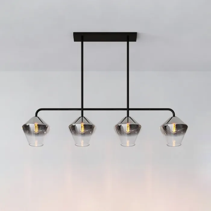 Реечный, рядный светильник CLOVE B Black Grey от ImperiumLoft
