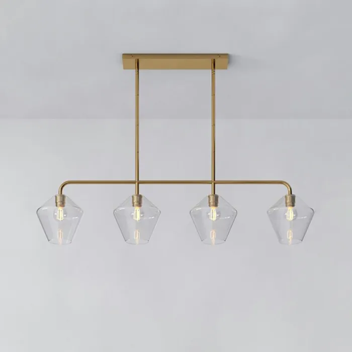 Реечный, рядный светильник CLOVE B Brass Transparent от ImperiumLoft