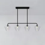 Реечный, рядный светильник CLOVE Black Transparent от ImperiumLoft