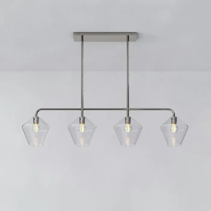 Реечный, рядный светильник CLOVE B Chrome Transparent от ImperiumLoft