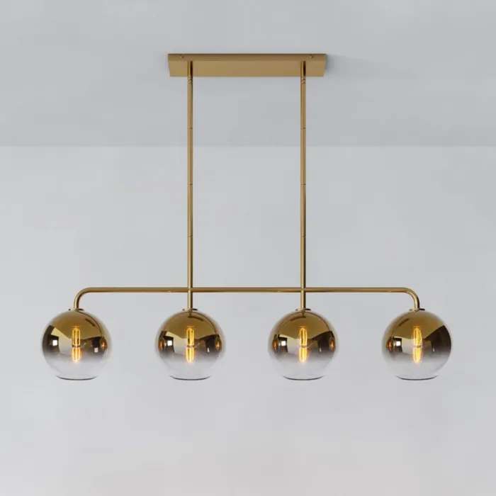 Реечный, рядный светильник CLOVE Brass Amber от ImperiumLoft