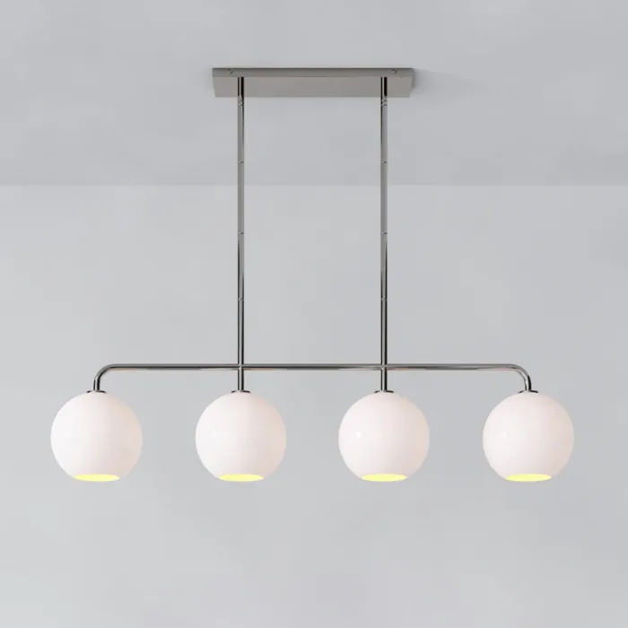 Реечный, рядный светильник CLOVE Chrome White от ImperiumLoft