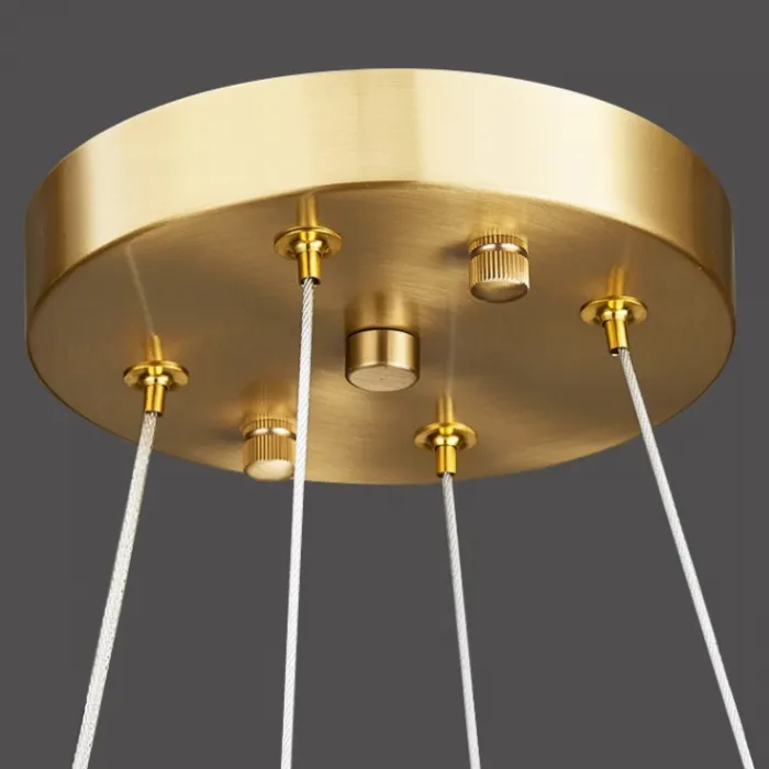 Кольцевая люстра OLAGUS А Brass от ImperiumLoft